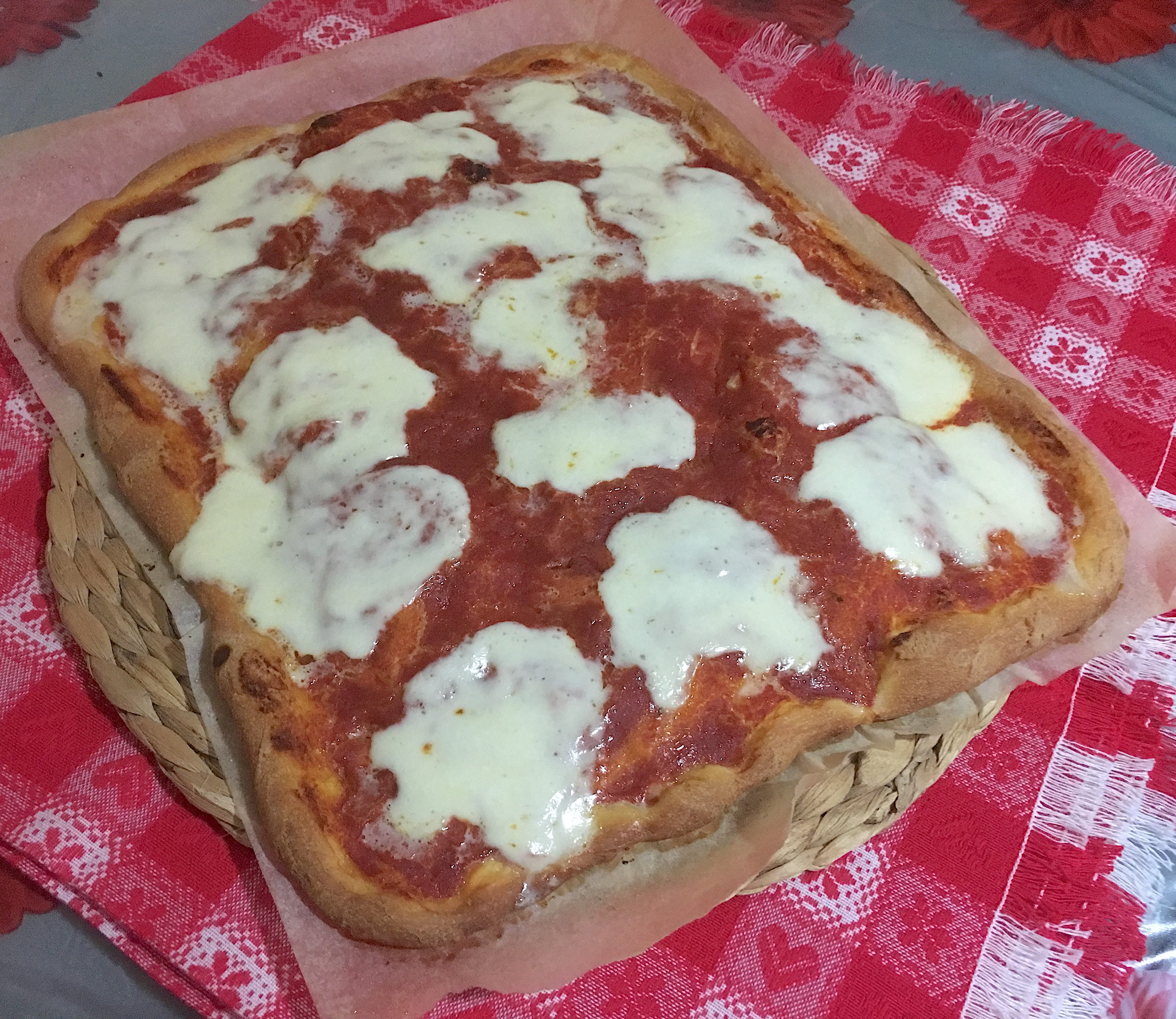 Pizza In Teglia Fatta In Casa Come Dal Fornaio Una Pigra In Cucina